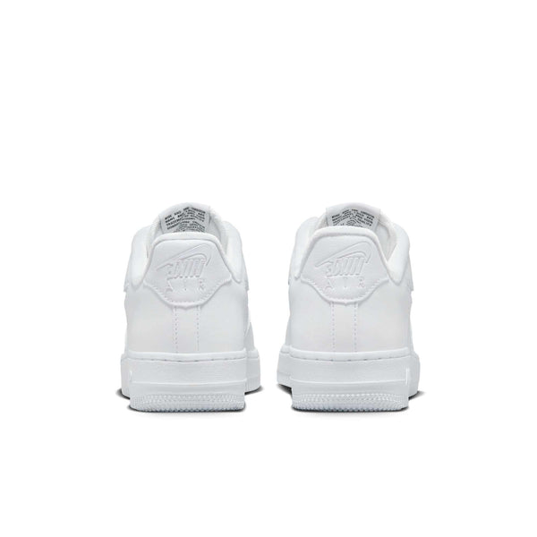 [FB8251-100] Womens Nike AIR FORCE 1 LOW '07 SE 'JUST DO IT TRIPLE WHITE (W)'