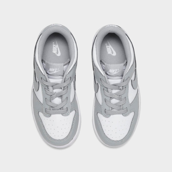 [FB9107-123] TODDLERS NIKE DUNK LOW 'WHITE LIGHT SMOKE GREY (TD)'