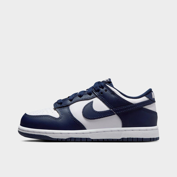 [FB9108-116] PRESCHOOL NIKE DUNK LOW 'WHITE MIDNIGHT NAVY (PS)'