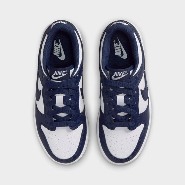 [FB9108-116] PRESCHOOL NIKE DUNK LOW 'WHITE MIDNIGHT NAVY (PS)'