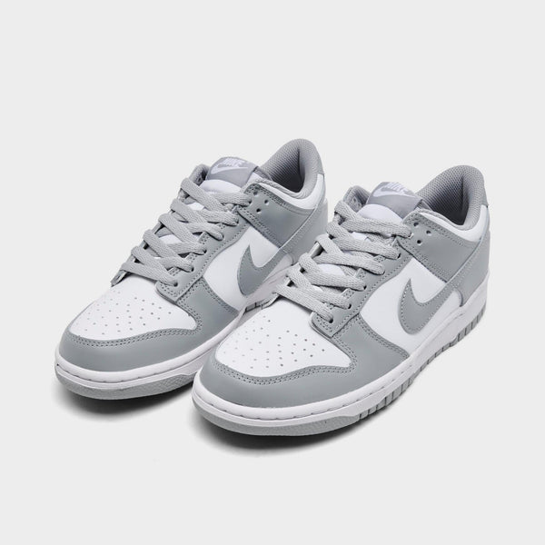 [FB9109-123] GRADE SCHOOL NIKE DUNK LOW 'WHITE LIGHT SMOKE GREY (GS)'