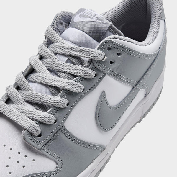 [FB9109-123] GRADE SCHOOL NIKE DUNK LOW 'WHITE LIGHT SMOKE GREY (GS)'