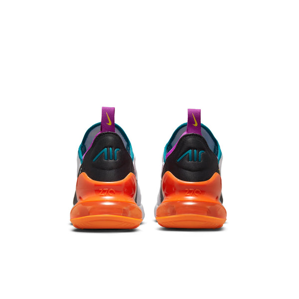 [FD0299-100] GRADE SCHOOL NIKE AIR MAX 270 GS 'WHITE ORANGE PURPLE'