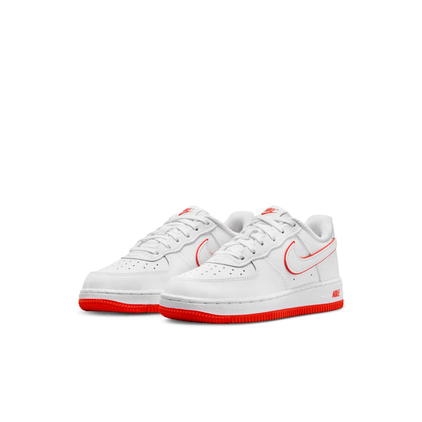 [FJ3484-101] Preschool Nike AIR FORCE 1 LOW 'WHITE PICANTE RED (PS)'