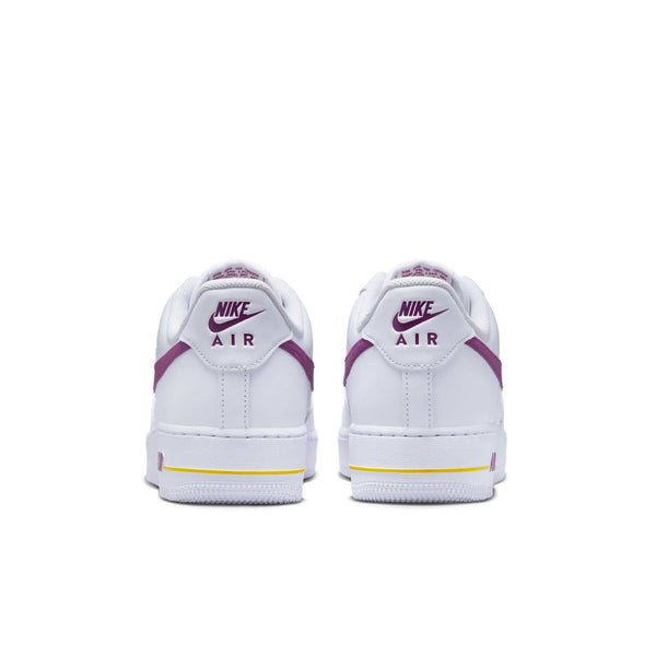 [FJ4209-100] MENS NIKE AIR FORCE 1 '07 'EMBOSSED HOOPS - LAKERS'