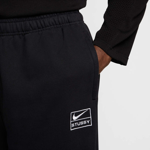 [FN5235-010] MENS NIKE X STUSSY STONE WASHED FLEECE PANT 'BLACK'