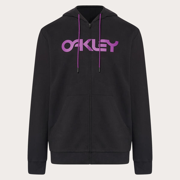 [FOA403057-9EB] MENS OAKLEY TEDDY FULL ZIP HODDIE - BLACKOUT/ULTRA PURPLE