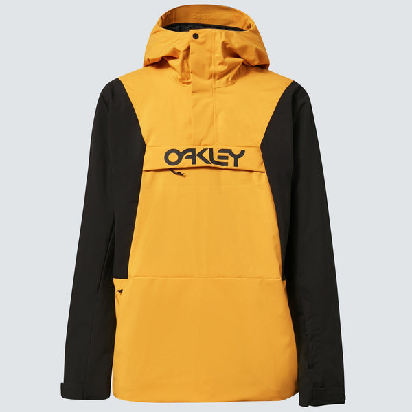 [FOA403652-9MB] MENS OAKLEY TNP TBT INSULATED ANORAK - AMBER YELLOW/BLACKOUT