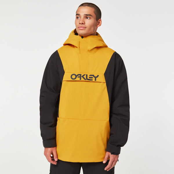 [FOA403652-9MB] MENS OAKLEY TNP TBT INSULATED ANORAK - AMBER YELLOW/BLACKOUT