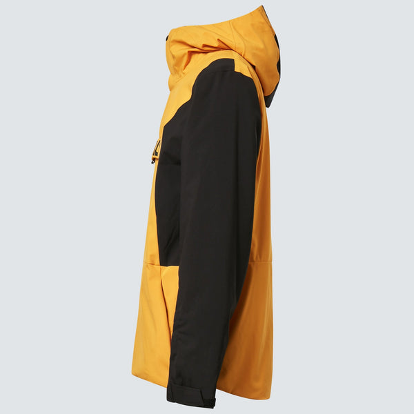 [FOA403652-9MB] MENS OAKLEY TNP TBT INSULATED ANORAK - AMBER YELLOW/BLACKOUT