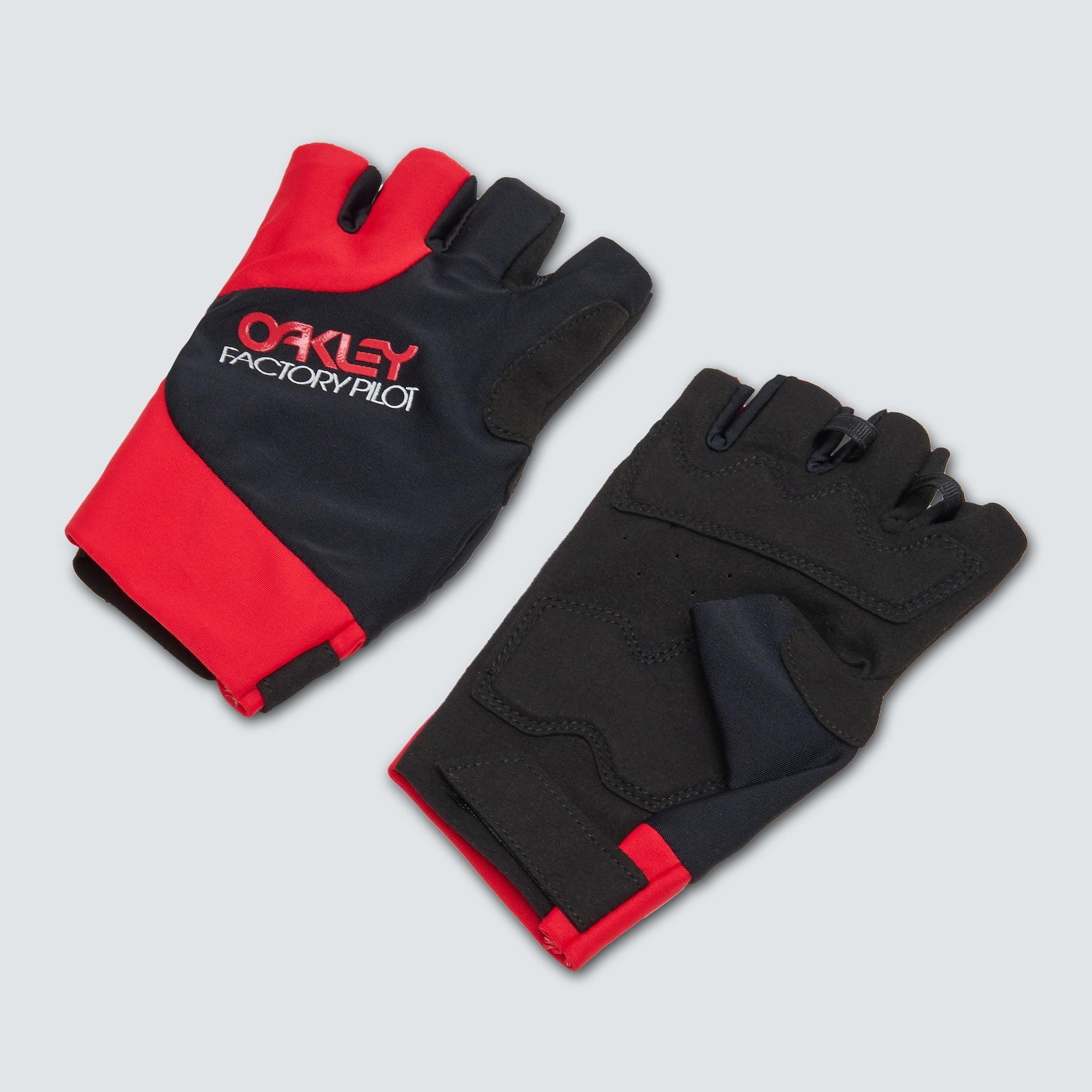 [FOS901239-465] MENS OAKLEY FACTORY PILOT SHORT MTB GLOVE - RED LINE