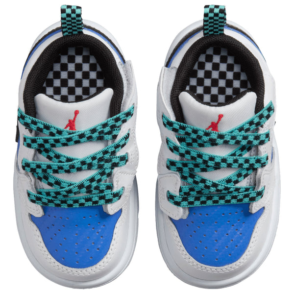 [FQ8710-100] TODDLERS AIR JORDAN RETRO 1 LOW ALT SE 'WHITE HYPER ROYAL HYPER JADE BLACK'
