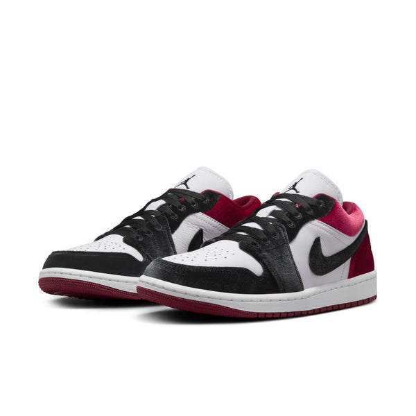 [FZ3242-001] Womens Air Jordan Retro 1 Low SE 'Velvet Black Toe'