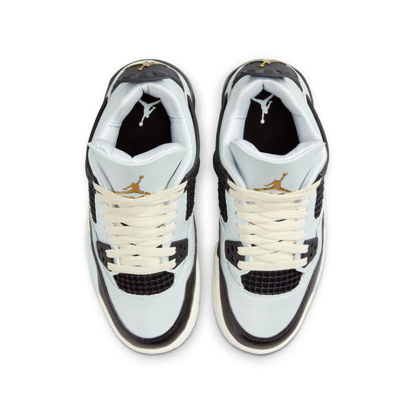 [FZ8585-070] GRADE SCHOOL AIR JORDAN RETRO 4 'PLATINUM GOLD'