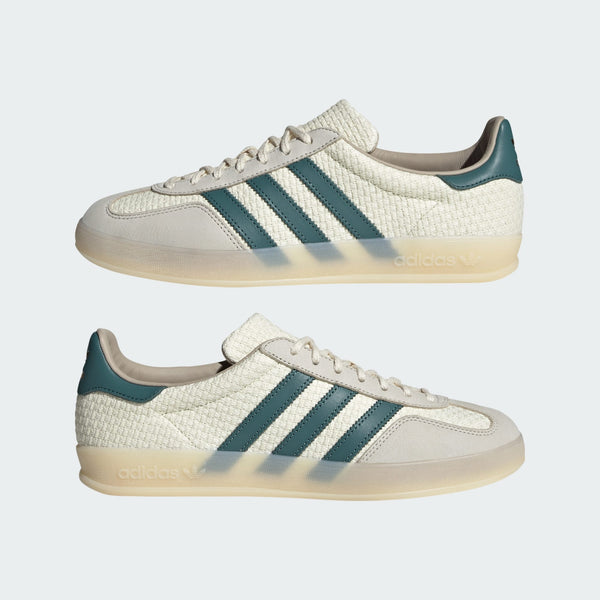 [JR3837] MENS ADIDAS GAZELLE INDOOR 'CREAM WHITE PRELOVED TEAL'
