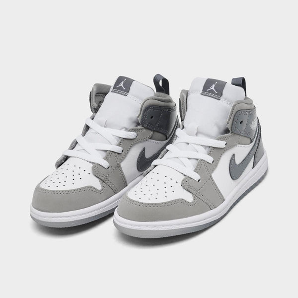 [HF3195-100] TODDLERS AIR JORDAN RETRO 1 MID SE 'WHITE COOL GREY'
