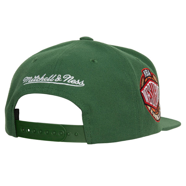 MENS MITCHELL & NESS NBA CONFERENCE PATCH SNAPBACK HWC SUPERSONICS - GREEN