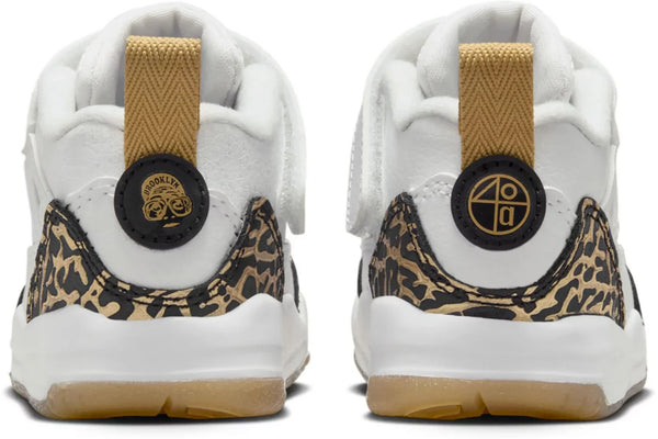 [HJ9965-100] TODDLERS AIR JORDAN SPIZIKE LOW 'WHITE METALLIC GOLD SAIL BLACK'