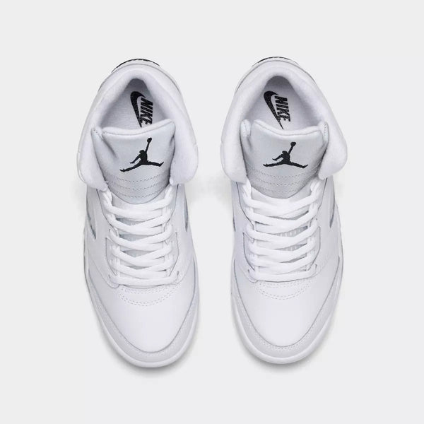 [HQ7979-103] PRESCHOOL AIR JORDAN RETRO 5 'WHITE METALLIC (2026)'