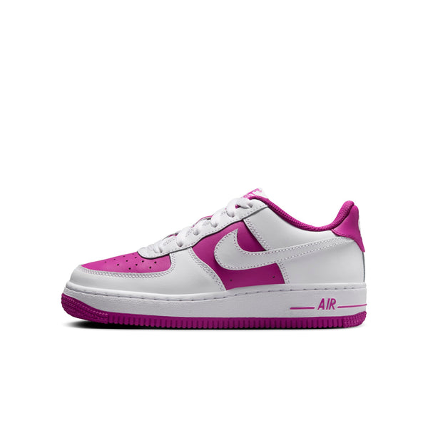 [HV0938-100] GRADE SCHOOL NIKE AIR FORCE 1 LOW 'WHITE HOT FUCHSIA' (GS)