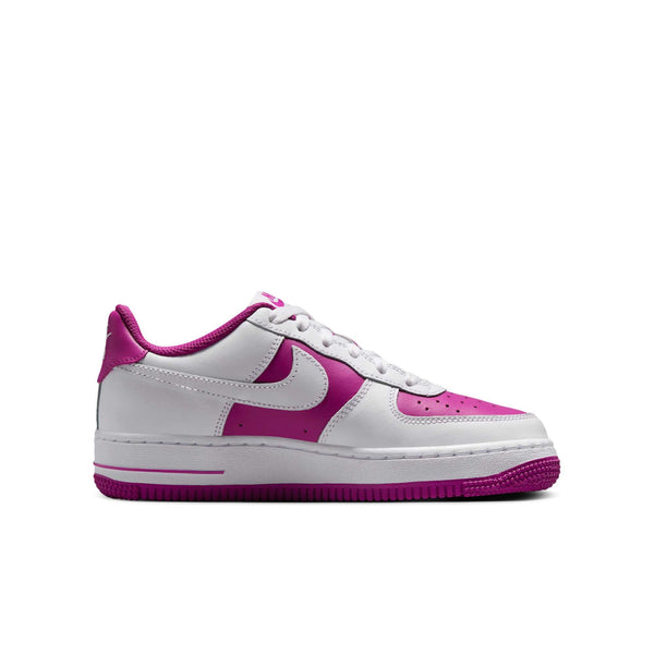 [HV0938-100] GRADE SCHOOL NIKE AIR FORCE 1 LOW 'WHITE HOT FUCHSIA' (GS)