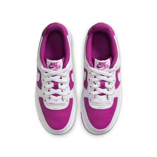 [HV0938-100] GRADE SCHOOL NIKE AIR FORCE 1 LOW 'WHITE HOT FUCHSIA' (GS)