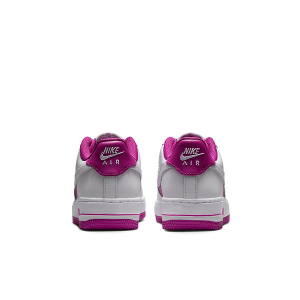 [HV0938-100] GRADE SCHOOL NIKE AIR FORCE 1 LOW 'WHITE HOT FUCHSIA' (GS)