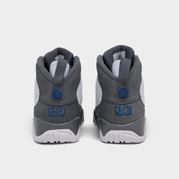 [HV4574-100] GRADE SCHOOL AIR JORDAN RETRO 9 'FLINT GREY FRENCH BLUE (2026)'