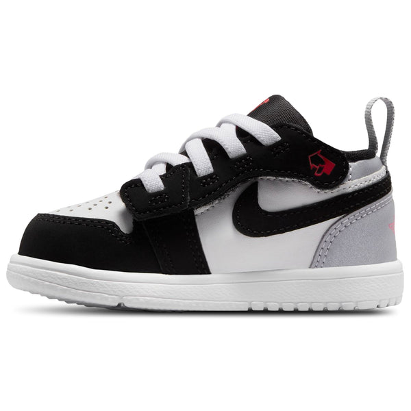 [IB3886-106] TODDLERS AIR JORDAN RETRO 1 LOW ALT SE 'WHITE BLACK MATTE SILVER'