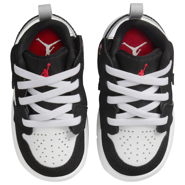 [IB3886-106] TODDLERS AIR JORDAN RETRO 1 LOW ALT SE 'WHITE BLACK MATTE SILVER'