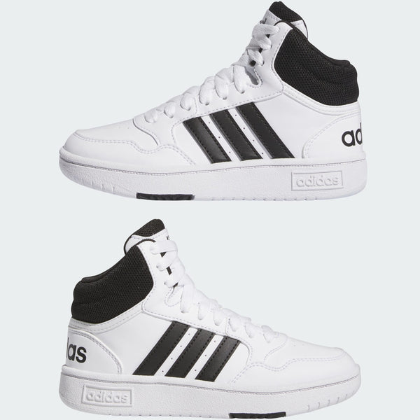 [IG3715] YOUTH ADIDAS HOOPS MID 'CLOUD WHITE CORE BLACK (GS)'
