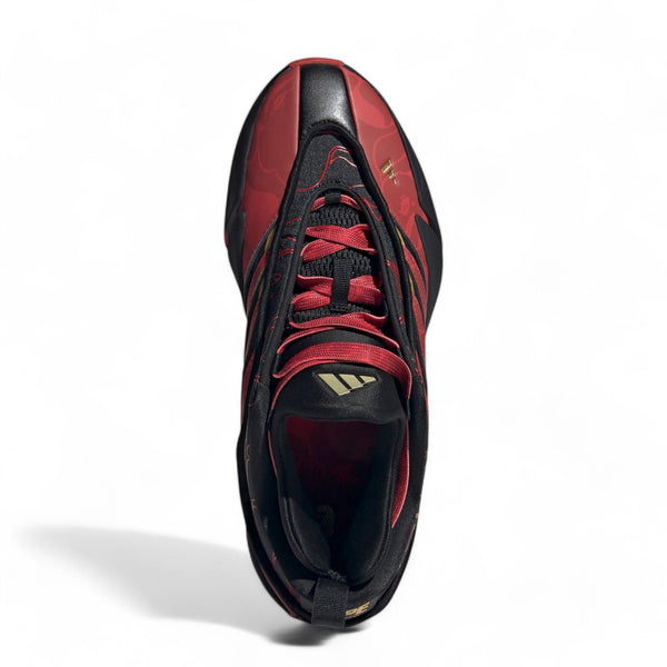 [IH0786] Mens ADIDAS Dame 9 'Bape Black Red'