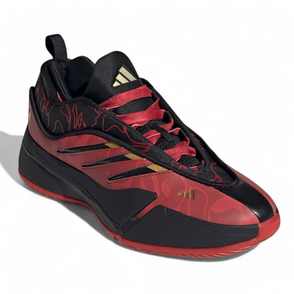 [IH0786] Mens ADIDAS Dame 9 'Bape Black Red'