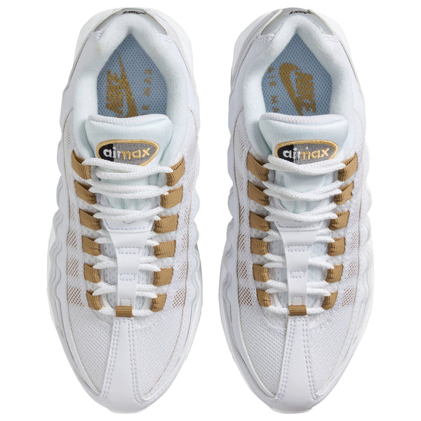 [II4130-102] GRADE SCHOOL NIKE AIR MAX 95 'WHITE METALLIC GOLD (GS)'