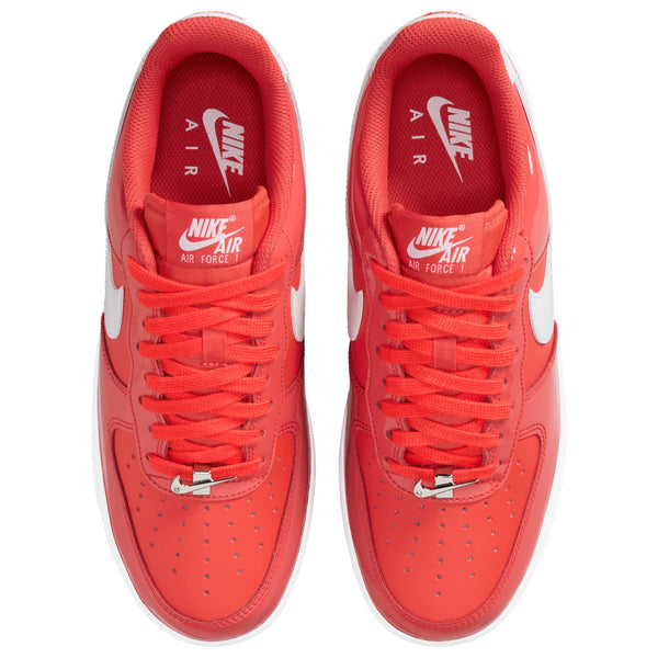 [IR5450-600] MENS NIKE AIR FORCE 1 '07 'PATENT LIGHT CRIMSON WHITE'