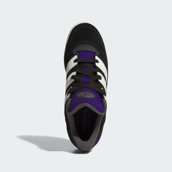 [JI3278] MENS ADIDAS FORUM2000 'BLACK WHITE COLLEGIATE PURPLE GUM'