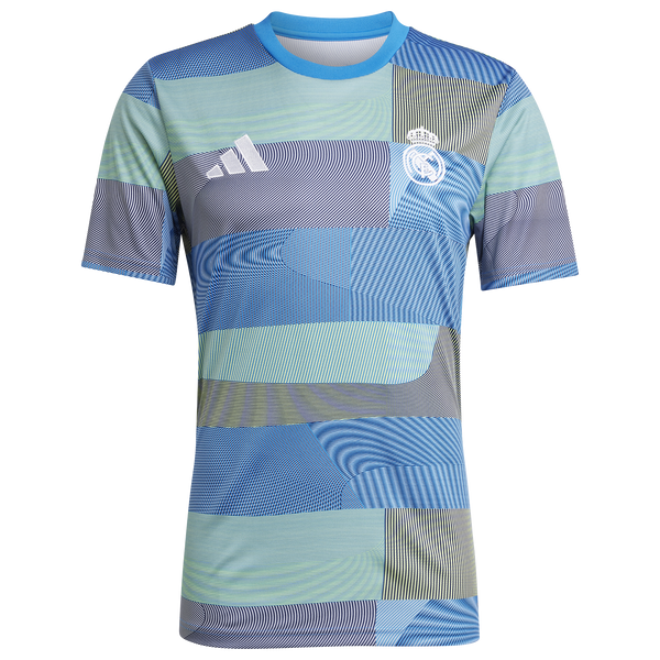[JP4155] MENS ADIDAS BLUE REAL MADRID 25/26 PRE-MATCH JERSEY