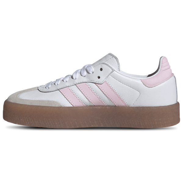 [JQ1237] YOUTH ADIDAS SAMBAE 'CLOUD WHITE CLEAR PINK GOLD METALLIC'