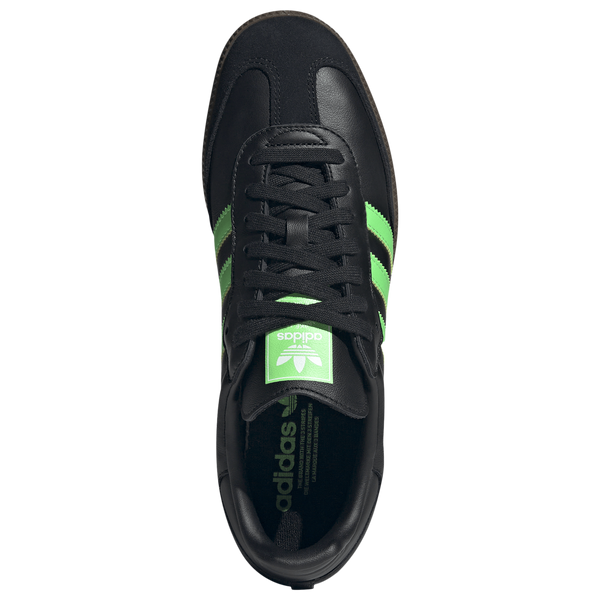 [JR0911] MENS ADIDAS SAMBA OG 'BLACK SCREAMING GREEN'
