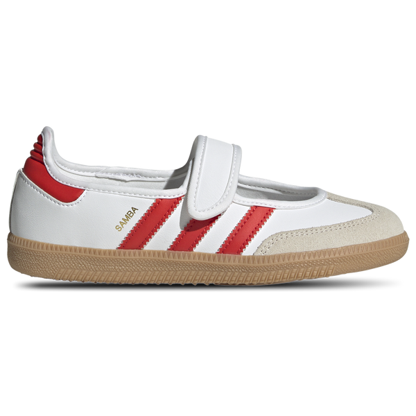 [JR7435] YOUTH ADIDAS ORIGINALS SAMBA JANE 'WHITE RED GUM'
