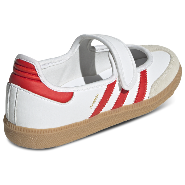 [JR7435] YOUTH ADIDAS ORIGINALS SAMBA JANE 'WHITE RED GUM'