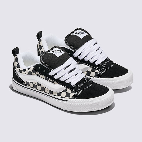 [VN000D22BPB] MENS VANS KNU SKOOL 'CHECKERBOARD BLACK WHITE' - BLACK/WHITE