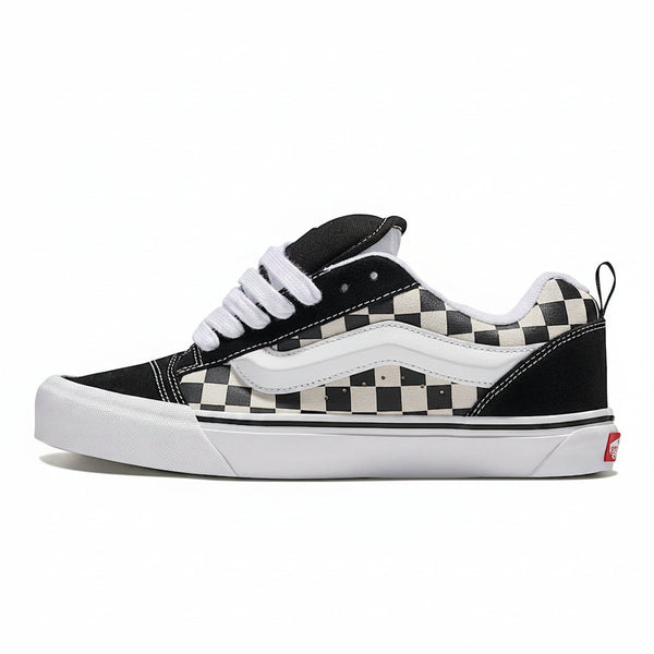 [VN000D22BPB] MENS VANS KNU SKOOL 'CHECKERBOARD BLACK WHITE' - BLACK/WHITE