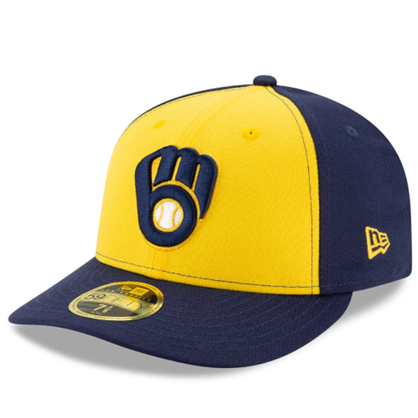 [70538710] Mens New Era MLB Low Profile Authentic 59Fifty - Milwaukee Brewers
