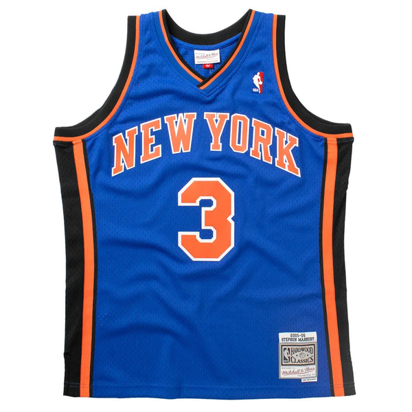 Mens Mitchell & Ness NBA Swingman Jersey New York Knicks 05-06 Stephon Marbury