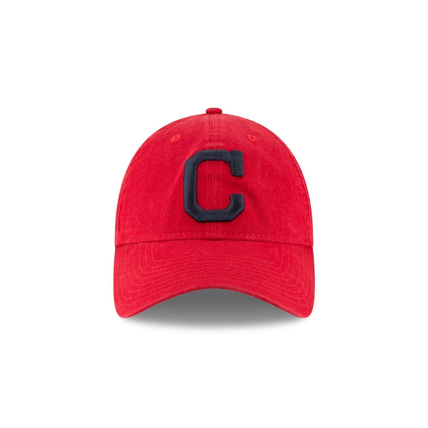 [11591550] Mens New Era MLB Core Classic 9Twenty Strapback - Cleveland Indians