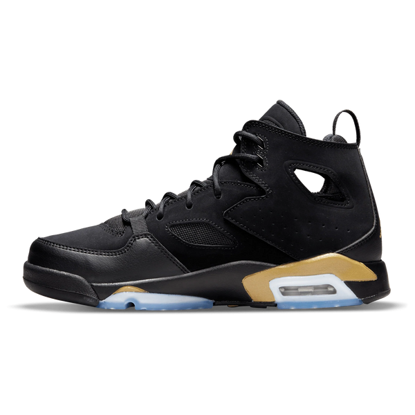 [DM1685-007] GRADE SCHOOL AIR JORDAN FLIGHT CLUB '91 'BLACK METALLIC GOLD (GS)'