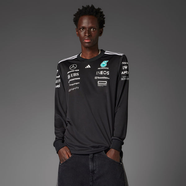 [JW5364] MENS ADIDAS MERCEDES - AMG PETRONAS FORMULA ONE TEAM DRIVER JERSEY LONG SLEEVE