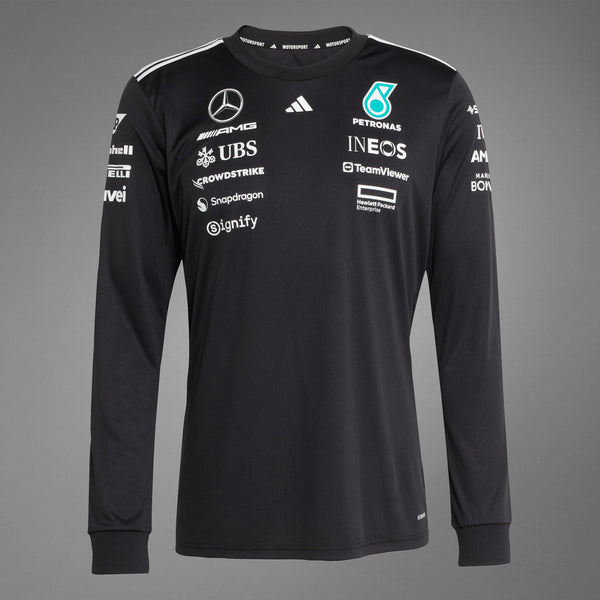 [JW5364] MENS ADIDAS MERCEDES - AMG PETRONAS FORMULA ONE TEAM DRIVER JERSEY LONG SLEEVE