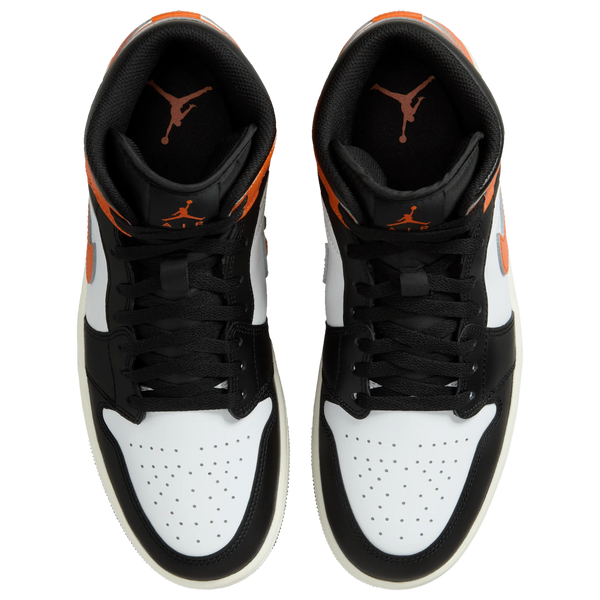 [DQ8426-801] MENS AIR JORDAN RETRO 1 MID 'BLACK TOE STARFISH'